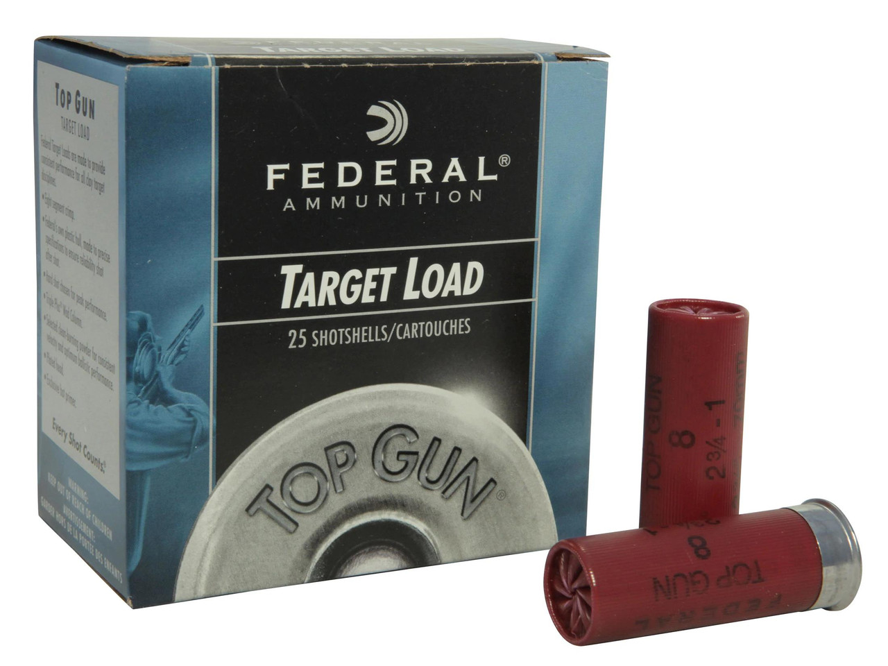 Federal Top Gun Ammunition 12 Gauge 2-3/4" 1 oz #8