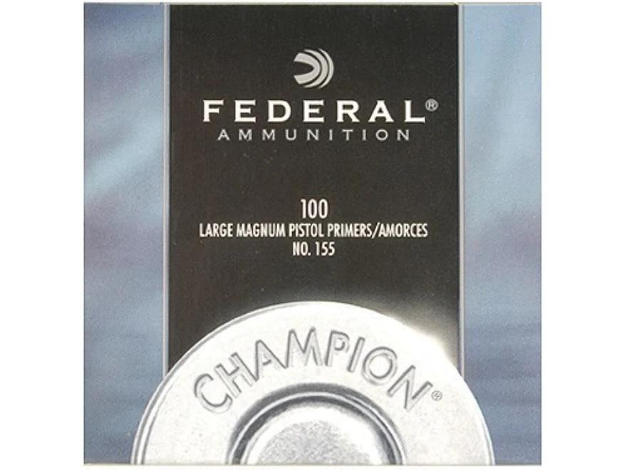 Federal Large Pistol Magnum Primers #155 Box of 100 (1 Tray of 100)
