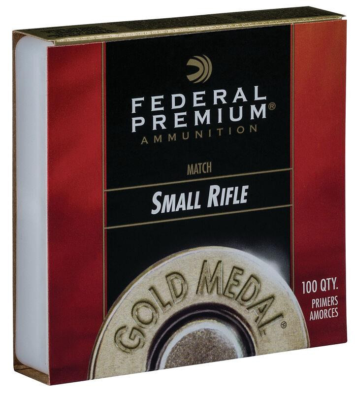 Federal Premium Gold Medal Small Rifle Match Primers #205M Box of 100 (1 Trays of 100)