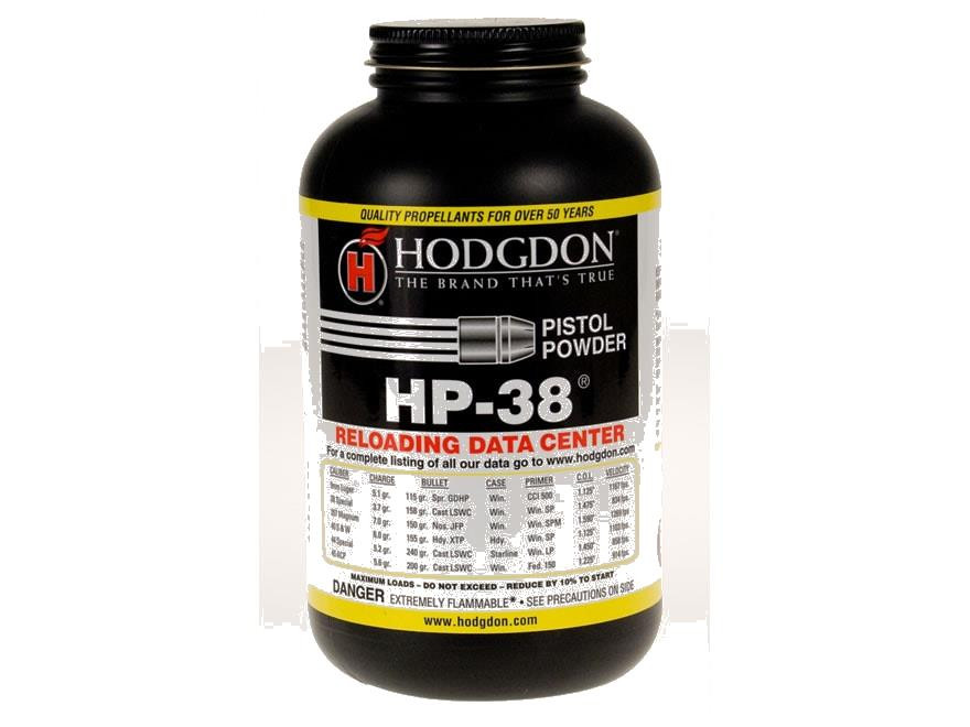 Hodgdon HP38 Smokeless Gun Powder 1LB
