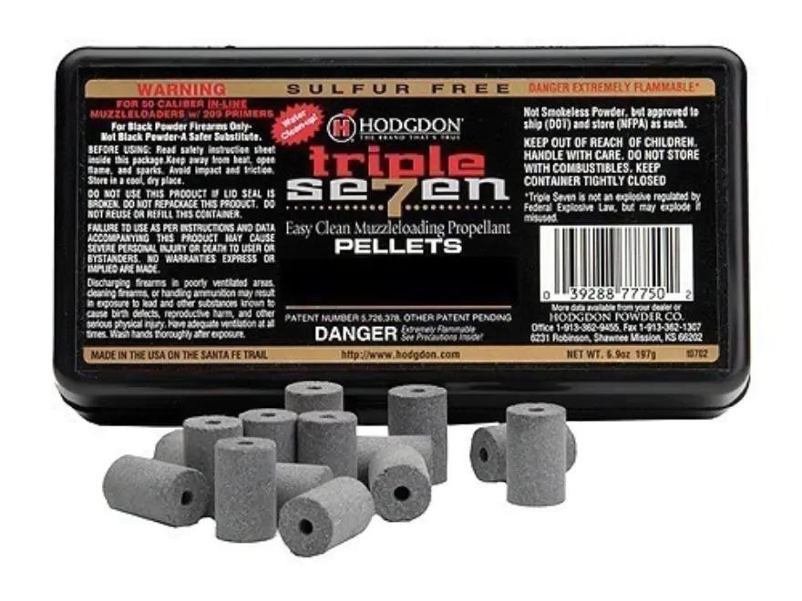 Hodgdon Triple Seven Black Powder Substitute 50 Caliber 50 Grain Pellets 100 Pack