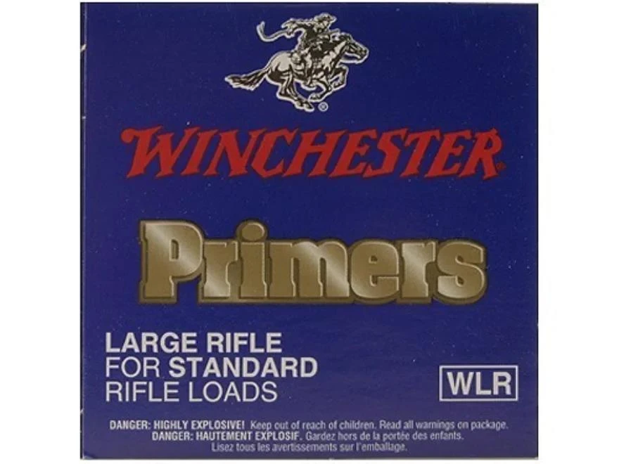 Winchester Large Rifle Primers #8-1/2 Box of 100 (1 Tray of 100)