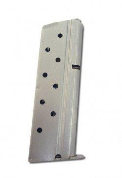 8-round stainless steel magazine, compact, 9mm