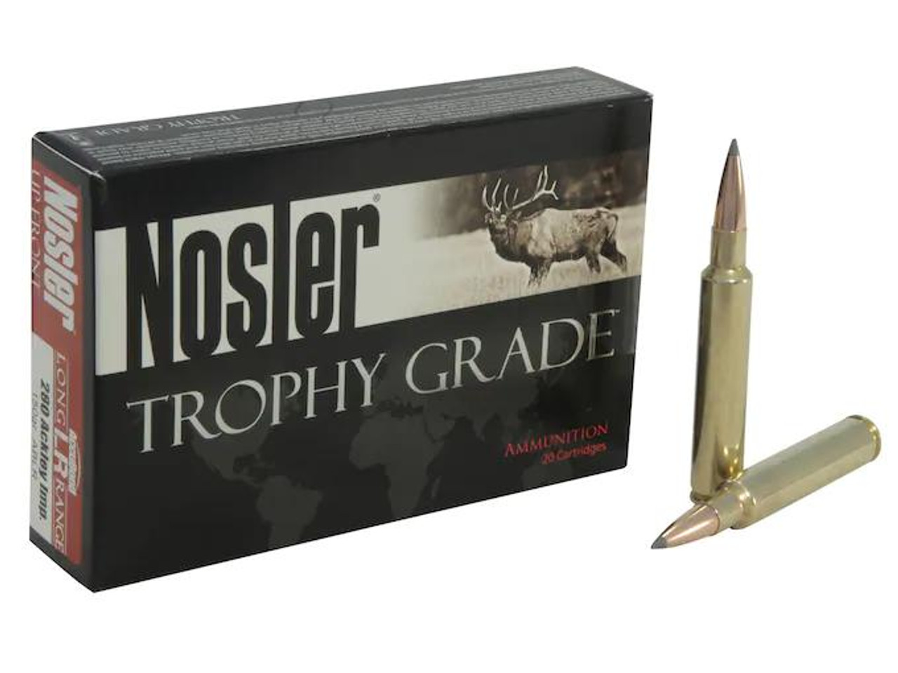Nosler Trophy Grade .280 Ackley Improved 150 gr AccuBond Long Range 20 rds. Nosler Trophy Grade .280 Ackley Improved 150 gr AccuBond Long Range 20 rds.