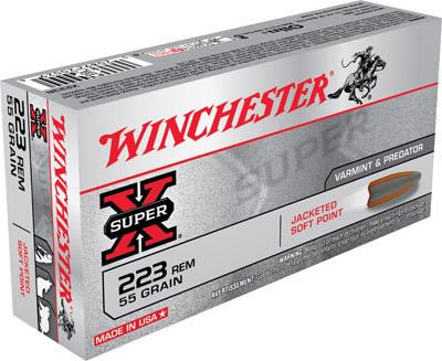 Winchester Super-X .223 Remington 55 gr Pointed Soft Point 20 rds. – X223R (AW0510)