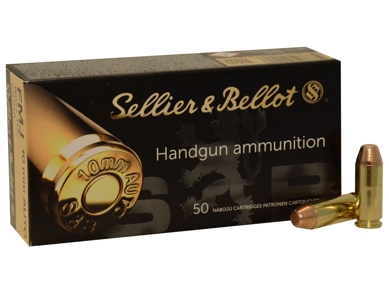 Sellier & Bellot Ammunition 10mm Auto 180 Grain Full Metal Jacket #SB10A