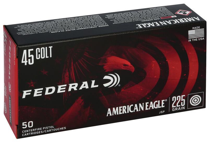 Federal American Eagle .45 Colt 225 gr Jacketed Soft Point 50 rds. #AE45LC