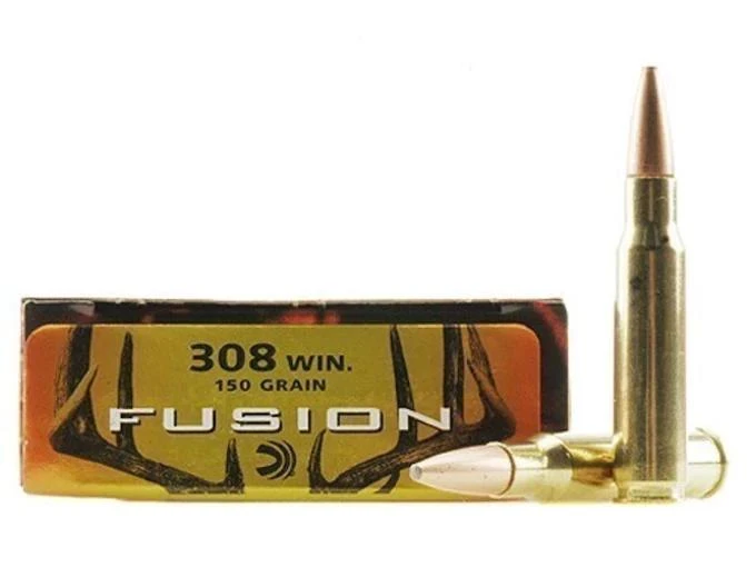 Federal Fusion .308 Winchester 150 gr Spitzer Boat Tail 20 rds. #F308FS1