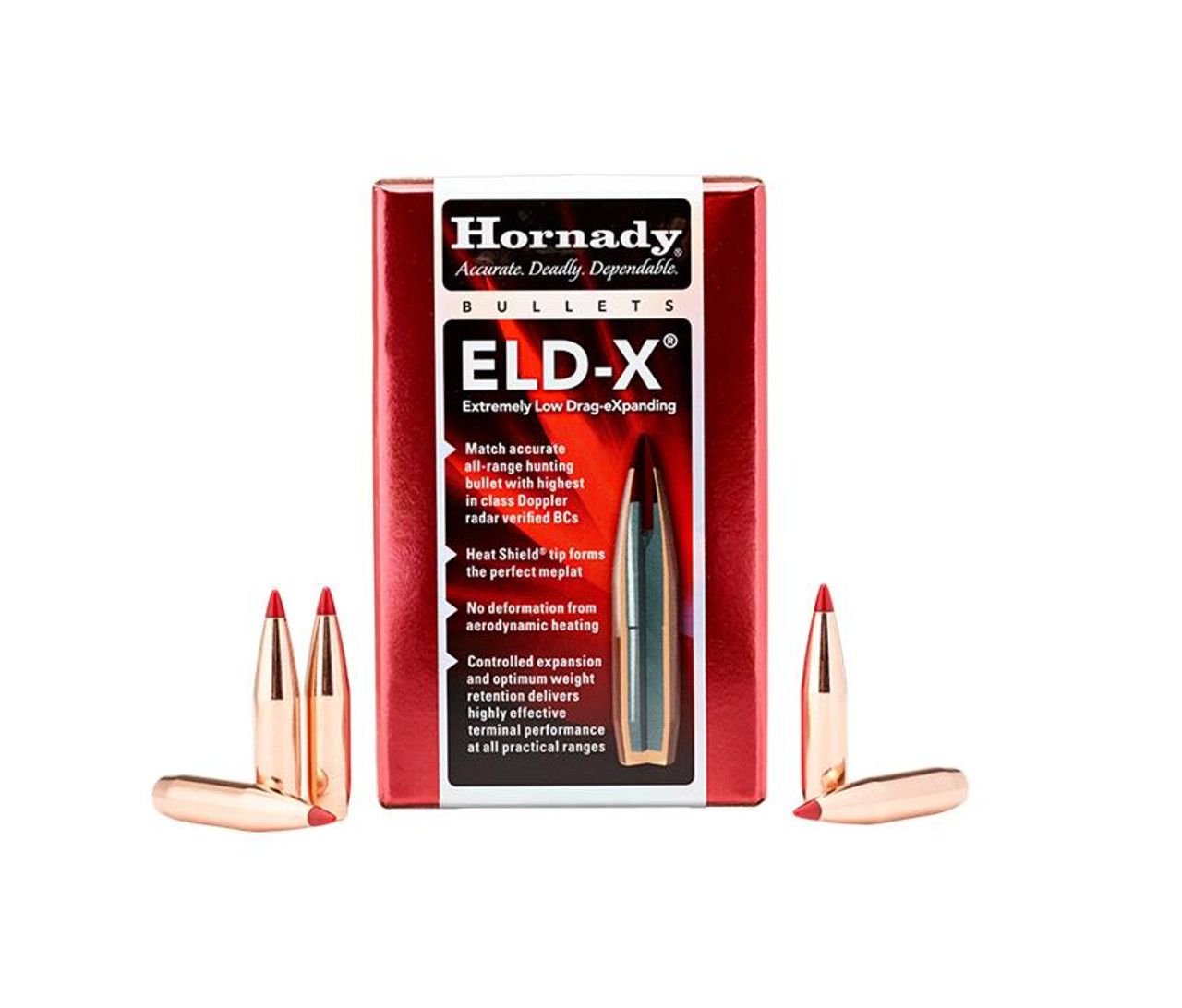 Hornady 6MM Caliber 90 Grain .243 Diameter ELD-X Bullets Polymer Tip Boat Tail Box of 100