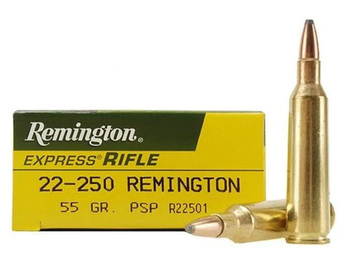 Remington Express .22-250 Remington 55 gr Pointed Soft Point 20 rds.
