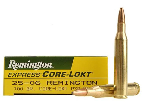 Remington .25-06 Remington 100 gr Core-Lokt Pointed Soft Point 20 rds.