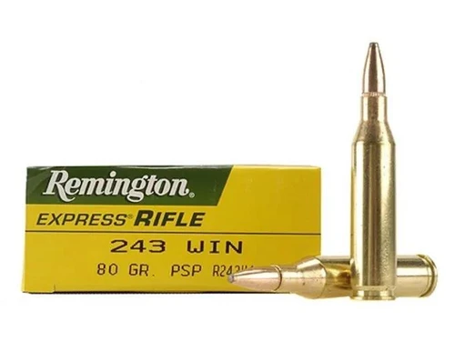 Remington .243 Winchester 80 gr Pointed Soft Point 20 rds.
