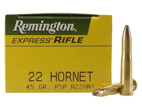 Remington .22 Hornet 45 gr Pointed Soft Point 50 rds.