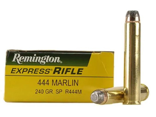 Remington .444 Marlin 240 gr Jacketed Soft Point 20 rds. Remington .444 Marlin 240 gr Jacketed Soft Point 20 rds.