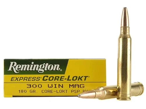 Remington .300 Winchester Magnum 180 gr Core-Lokt Pointed Soft Point 20 rds.