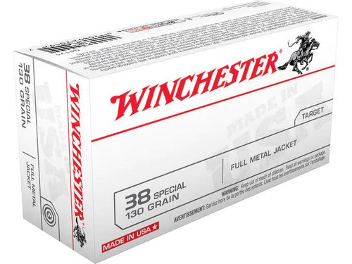 Winchester .38 Special 130 gr FMJ 50 rds.