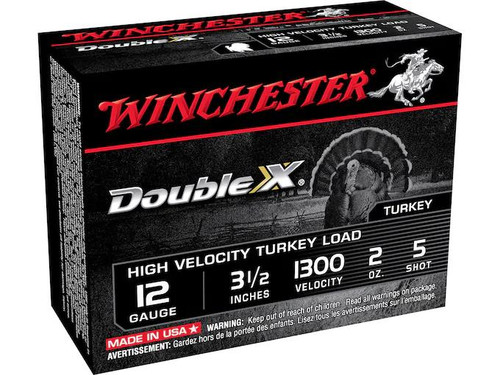 Winchester Double X Turkey 12 Gauge 3-1/2" 2 oz. #5 Copper Plated Shot 10 rds.