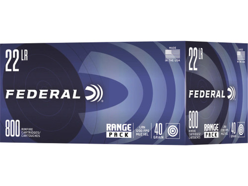 Federal Ammunition 22 LR High Velocity 40 Grain Lead Round Nose