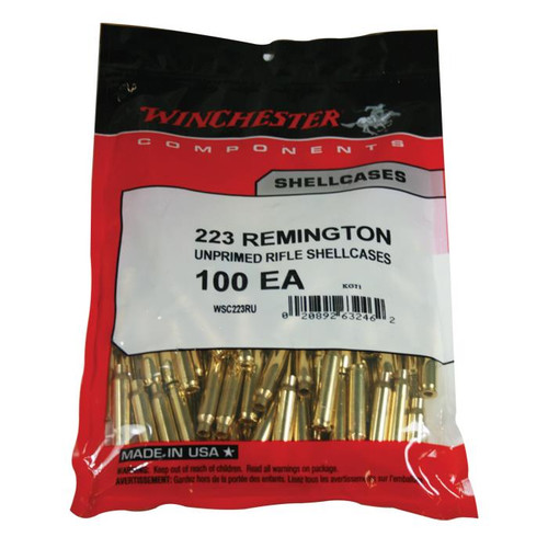 Winchester Unprimed Brass .223 Remington Bag of 100