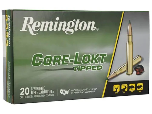 Remington Core-Lokt Tipped Ammunition 30-06 Springfield 165 Grain Polymer Tip Box of 20
