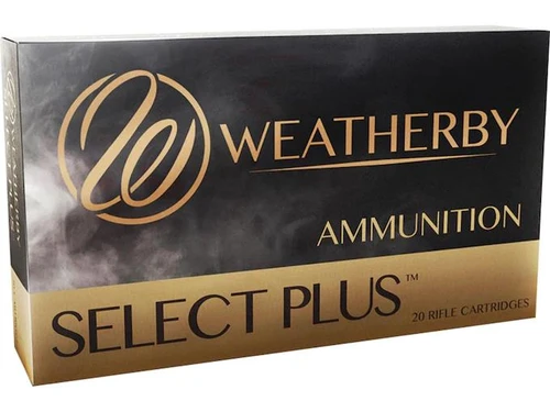 Weatherby Select Plus Ammunition 6.5mm-300 Weatherby Magnum 156 Grain Jacketed Hollow Point Box of 20