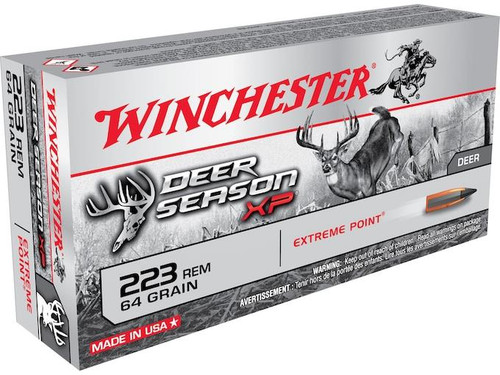 Winchester Deer Season XP Ammunition 223 Remington 64 Grain Extreme Point Polymer Tip Box of 20