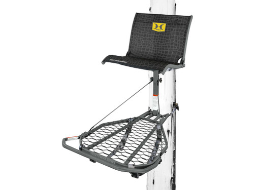 Hawk Helium Kickback Hang On Treestand Aluminum Gray #HWK-HF2033 Hawk Helium Kickback Hang On Treestand Aluminum Gray #HWK-HF2033