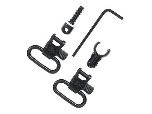 Uncle Mike's Quick Detachable Magnum Band Style Sling Swivel Set 22 Magazine Tube .420"-.470" Diameter 1" Black