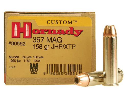 Hornady Custom .357 Magnum 158 Gr XTP Jacketed Hollow Point 25 rds.