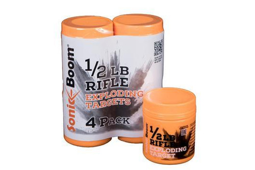 Sonic Boom 1/2LB Exploding Rifle Target 4-Pack