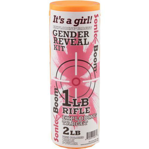 Sonic Boom 2LB Exploding Rifle Target Gender Reveal Kit Girl