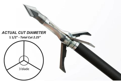 Grim Reaper Crossbow RC 100Gr 3Pk Mechanical Broadhead