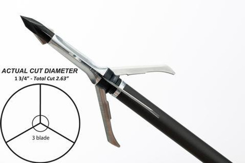 Grim Reaper Razortip 100Gr"EXTRA" 3Pk Mechanical Broadhead