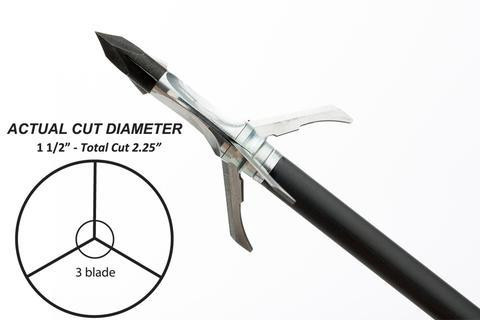 Grim Reaper Crossbow RT 100Gr 3Pk Mechanical Broadhead