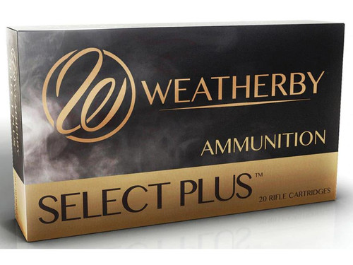 Weatherby Select Plus Ammunition 6.5 Weatherby RPM 127 Grain Barnes LRX Polymer Tipped Boat Tail Lead-Free Box of 20