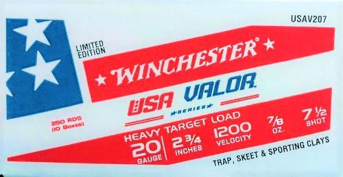 Winchester USA Valor Target 20 Gauge 2-3/4" #USAV207 250 Round Case