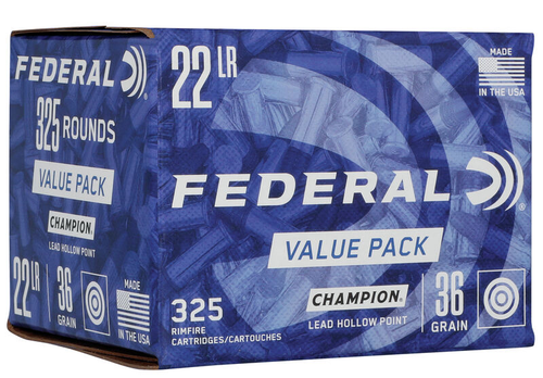 Federal Champion Rimfire 22 LR 36gr #749 325 Rounds