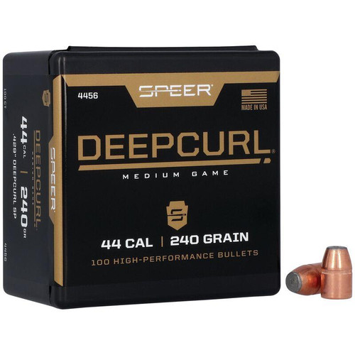 Speer .44 Cal 240gr DeepCurl Hunting Bullets #4456 (1-100 ct Box)