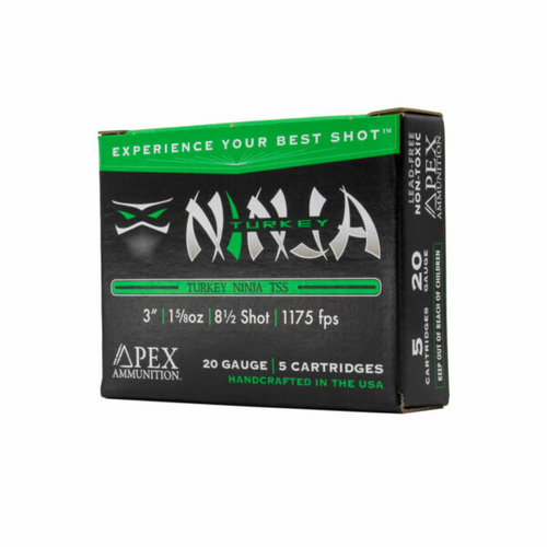 Apex Turkey Ninja TSS 20 GA 3" 1-5/8oz #8.5 Shot #NINJA20 5 Rounds