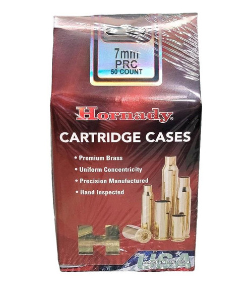 Hornady 7MM PRC Unprimed Brass #86404 50 Count Box