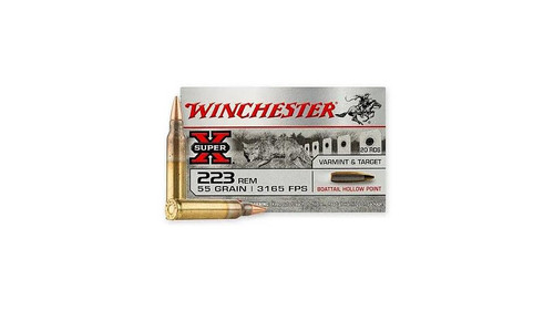 Winchester Super X 223 Rem 55gr BTHP #W223HP55 20 Rounds