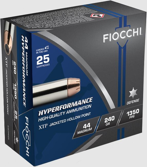Fiocchi Hyperformance Defense 44 Mag 240gr XTPHP 25 Rounds