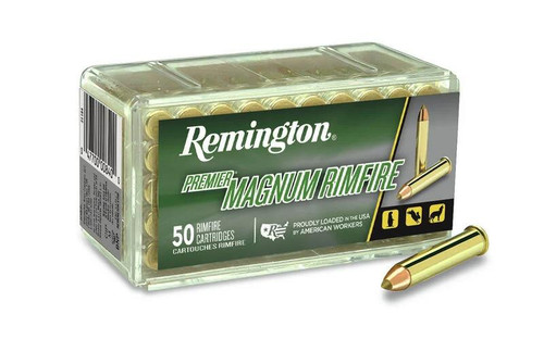 Remington 22 WMR Premier Magnum Rimfire 33gr #21184 50rds Remington 22 WMR Premier Magnum Rimfire 33gr #21184 50rds