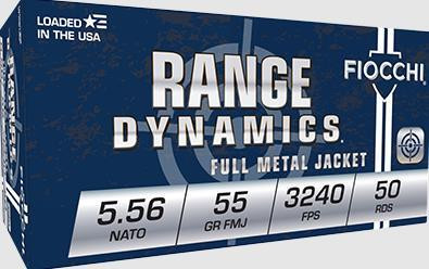 Fiocchi Range Dynamics 5.56 Nato FMJ #556M193L 1,000 Round Case