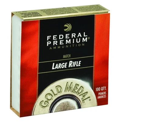 Federal Premium Gold Medal Large Rifle Match Primers #210M Box of 100 (1 Trays of 100)