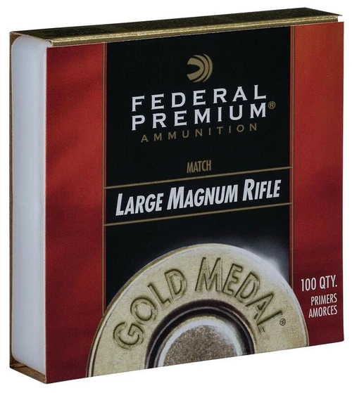 Federal Premium Gold Medal Large Rifle Magnum Match Primers #215M Box of 100 (1 Tray of 100)