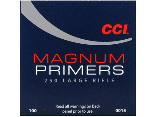 CCI Large Rifle Magnum Primers #250 Box of 100 (1 Tray of 100) CCI Large Rifle Magnum Primers #250 Box of 100 (1 Tray of 100)