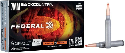 Federal Fusion Tipped 7MM Backcountry 175gr #F7BCTFS2 20 Rounds