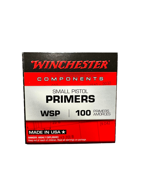 Winchester Small Pistol Primers #1-1/2 Box of 100 (1 Tray of 100)