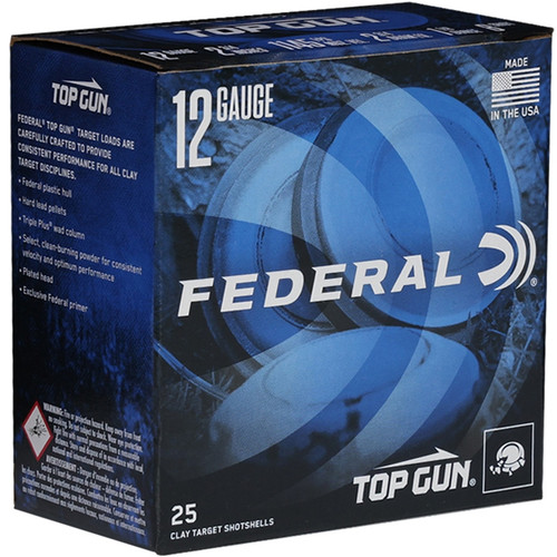 Federal Top Gun 12ga 2-3/4" 1-1/8oz 8 Shot #TGL12P8 Case 250 Rounds